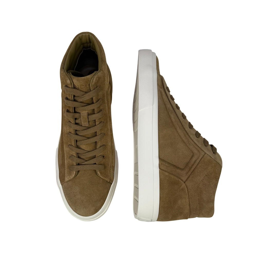 Vince Fynn High Top Sneakers Mens 8 M Tan Suede Newcamel G1407L6 251